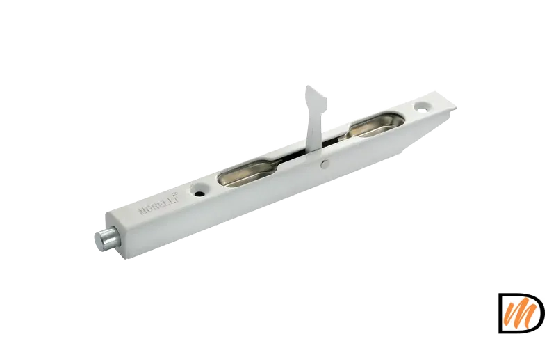 Шпингалет  дверной  L160 W, цвет белый, сталь