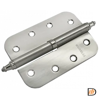 Петля разъемная MS-C 100X70X2.5 SN L левая скругленная, врезная, цвет бел.никель, сталь