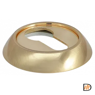 Накладка на евроцилиндр MH-KH SG/GP круглая, цвет мат.золото/золото