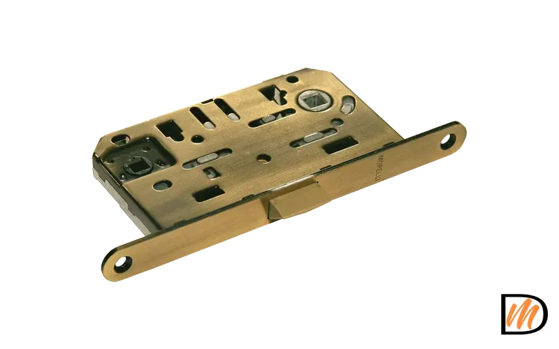 1895P AB, защелка бесшумная многофункциональная, цвет - бронза