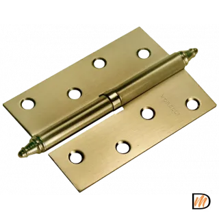 Петля разъемная карточная MSN 100X70X2.5 L AB с подшипником стальная левая, врезная, цвет античная бронза, сталь