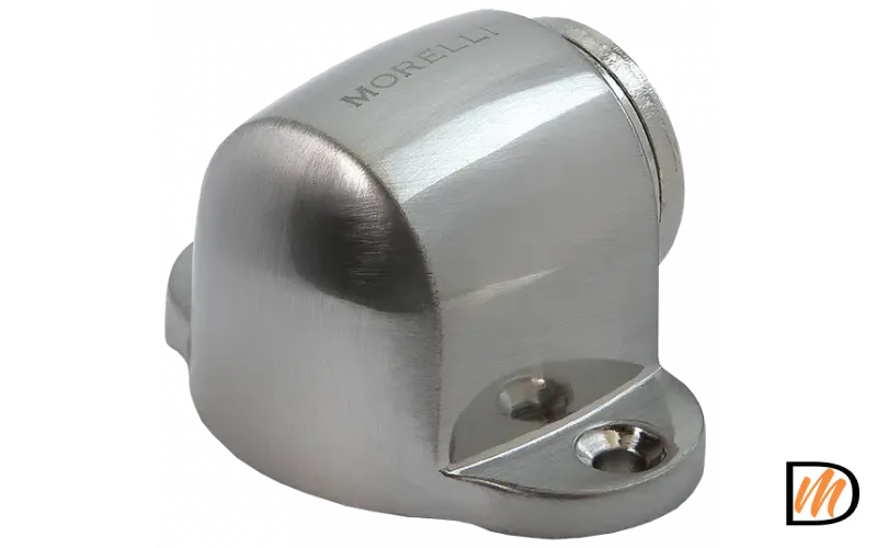 Ограничитель дверной MDS-1 SN магнитный, цвет белый никель