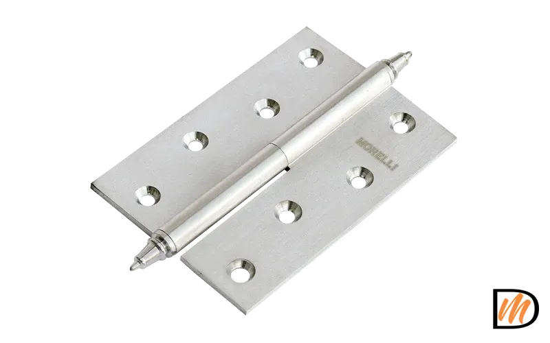 Петля разъемная стальная MS 100X70X2.5 L SN левая, врезная, цвет матовый никель, сталь