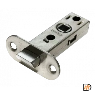 OL6-45 SN, защелка межкомнатная, скругленная планка, цвет - никель матовый