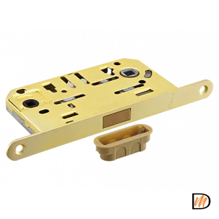 Замок межкомнатный M1895 MSG магнитный, сантехнический, цвет мат.сатинированное золото