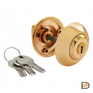 Завертка дверная MH-CYL GP с цилиндром, цвет золото
