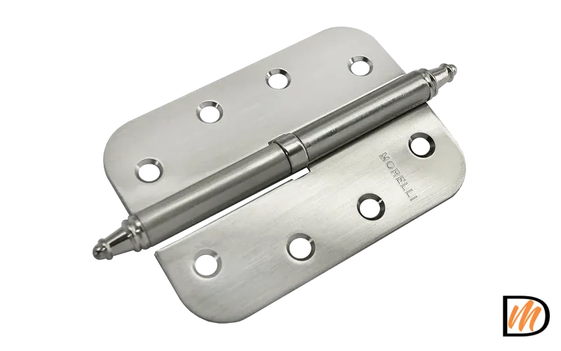 Петля разъемная MS-C 100X70X2.5 SN R правая скругленная, врезная, цвет бел.никель, сталь