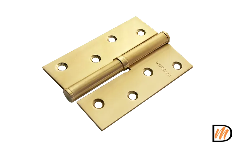 Петля карточная разъемная MSD 100X70X2.5 SG L стальная левая, врезная, цвет матовое золото