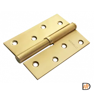 Петля разъемная карточная MSND 100X70X2.5 SG R с подшипником стальная правая, врезная, цвет матовое золото