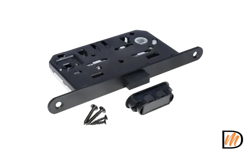 Замок межкомнатный M1895 BL магнитный, сантехнический, цвет черный