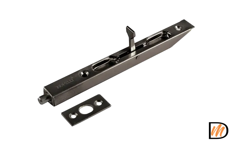 Задвижка дверная L160 BN, цвет черный никель, сталь