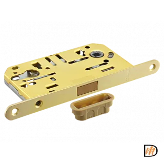 Замок межкомнатный M1885 MSG под цилинд, цвет мат.сатинированное золото