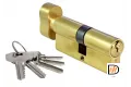 70CK PG, ключевой цилиндр с заверткой (70 мм), цвет - золото