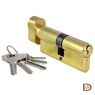 70CK PG, ключевой цилиндр с заверткой (70 мм), цвет - золото