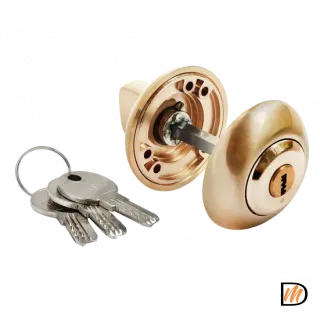 Завертка дверная MH-CYL SG с цилиндром, цвет матовое золото