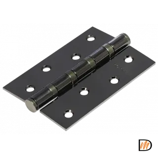 Петля карточная универсальная стальная MS 100X70X2.5-4BB BN, врезная, цвет черный никель, сталь