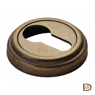 Накладка на ключевой цилиндр MH-KH-CLASSIC OMB круглая, цвет старая мат.бронза