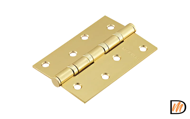 Петля универсальная MS 100X70X2.5-4BB MSG, врезная, цвет мат. сатин. золото, сталь