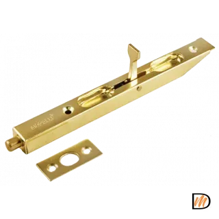 Шпингалет торцевой L160 PG, цвет золото, сталь