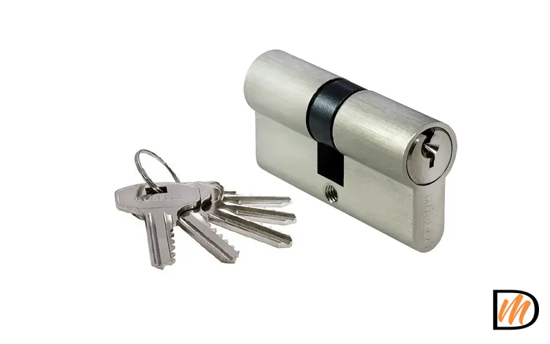 60C SN, ключевой цилиндр (60мм), цвет - никель матовый