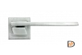 Ручка дверная GVI MH-29 SC/CP-S раздельная на квадратной накладке, цвет матовый хром/хром, ЦАМ