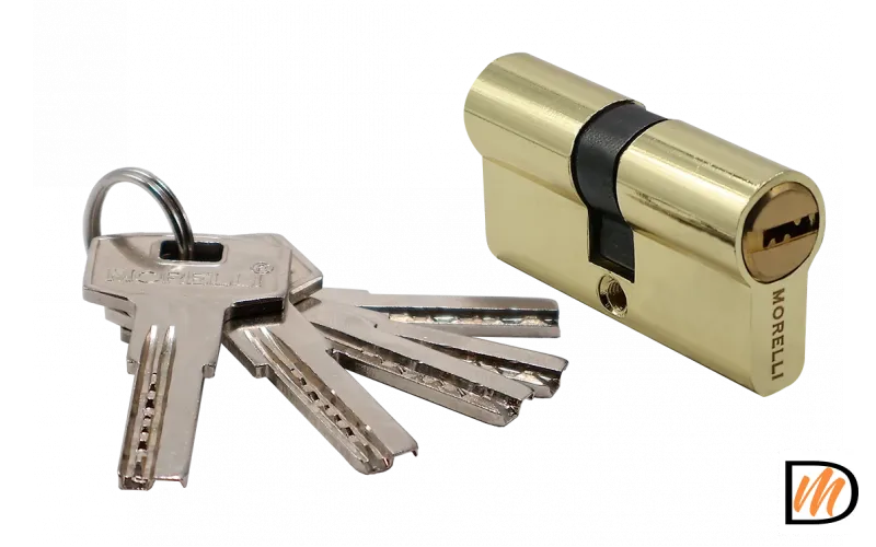 Ключевой цилиндр высокой секретности HS 60C PG (60мм), цвет - золото