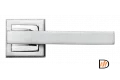 Ручка дверная PIQUADRO MH-37 SC/CP-S на квадратной накладке, цвет мат.хром/хром, ЦАМ Light