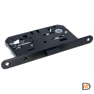 Замок межкомнтаный 1885P BL под цилиндр, бесшумный, цвет черный