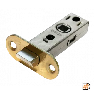 OL6-45 PG, защелка межкомнатная, скругленная планка, цвет - золото