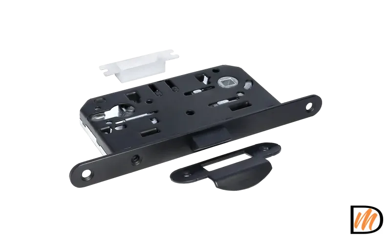 Замок межкомнтаный 1885P BL под цилиндр, бесшумный, цвет черный