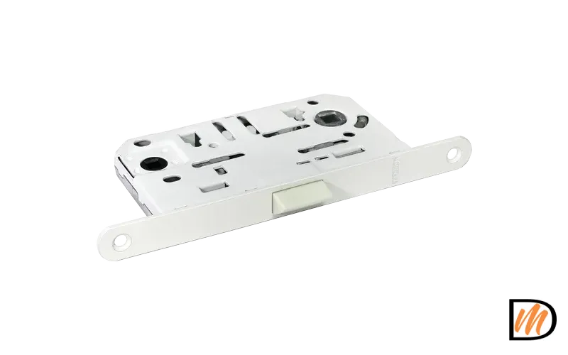 1895P W, защелка бесшумная многофункциональная, цвет - белый