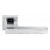 Ручка дверная PIQUADRO MH-37 SC/CP-S на квадратной накладке, цвет мат.хром/хром, ЦАМ Light