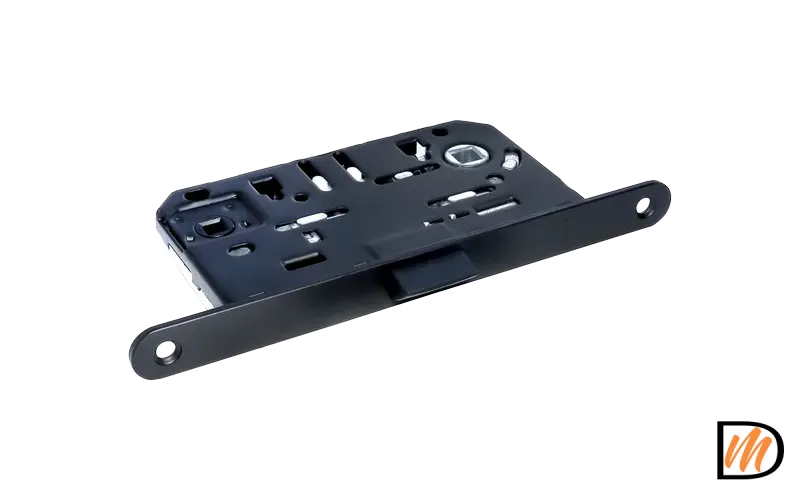 1895P BL, защелка бесшумная многофункциональная, цвет - черный