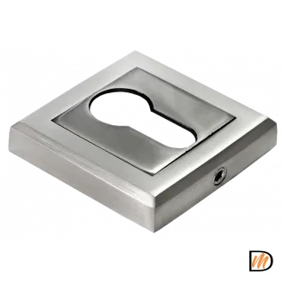 Накладка на евроцилиндр MH-KH-S SN/BN, цвет белый никель/черн. никель