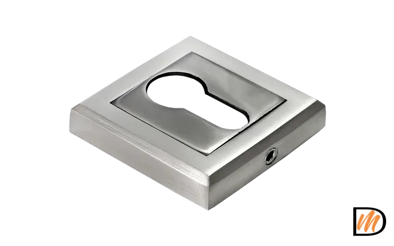 Накладка на евроцилиндр MH-KH-S SN/BN, цвет белый никель/черн. никель