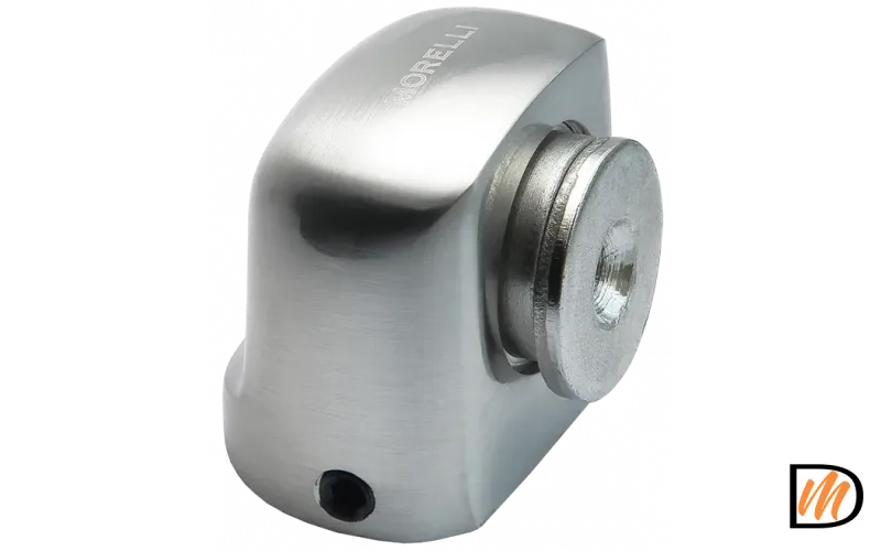 Ограничитель напольный MDS-2 SN магнитный, цвет белый никель