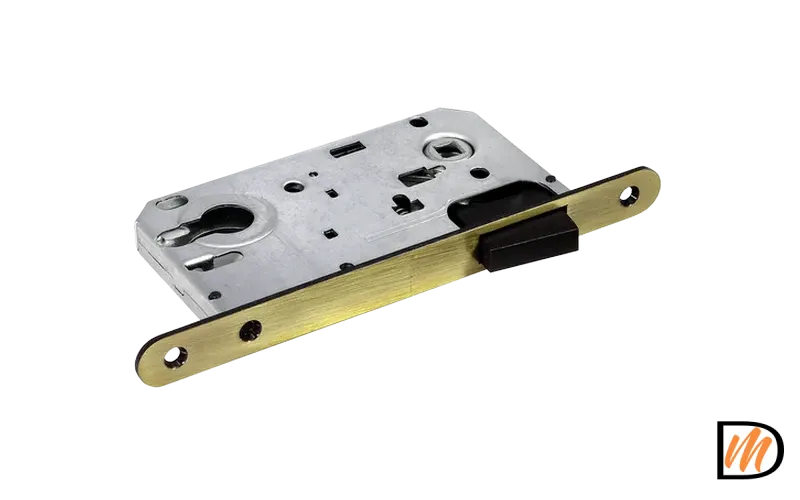 Защелка межкомнтная MM 2085 AB магнитная под цилиндр, цвет - бронза