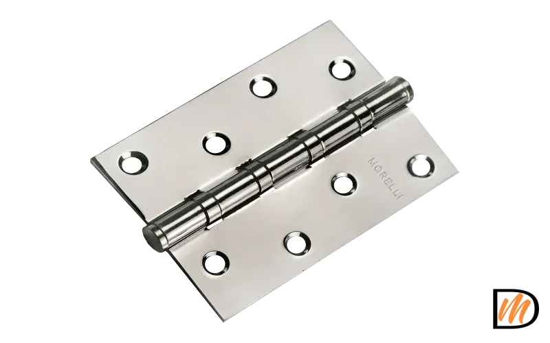 Петля универсальная MSN 100X70X2.5-4BB SN с подшипником стальная, врезная, цвет белый никель, сталь