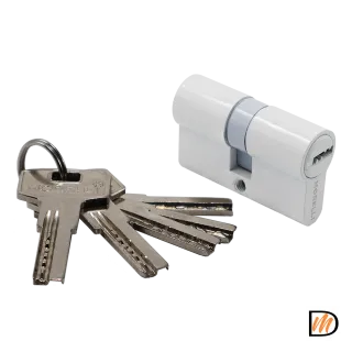Ключевой цилиндр высокой секретности HS 60C W (60мм), цвет - белый