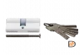 Ключевой цилиндр высокой секретности HS 60C W (60мм), цвет - белый