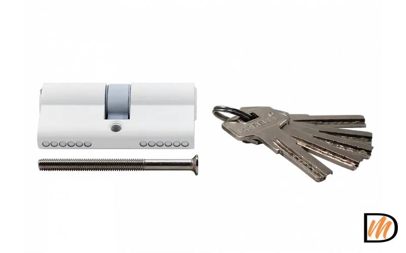 Ключевой цилиндр высокой секретности HS 60C W (60мм), цвет - белый