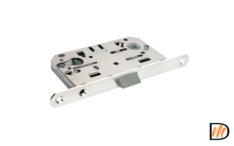 1885P SC, защелка бесшумная под цилиндр, цвет - матовый хром