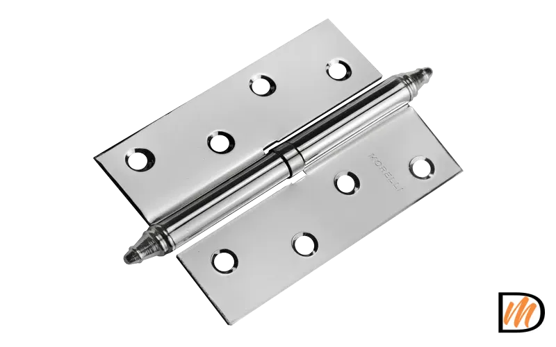 Петля карточная разъемная MS 100X70X2.5 L PC левая стальная, врезная, цвет хром, сталь