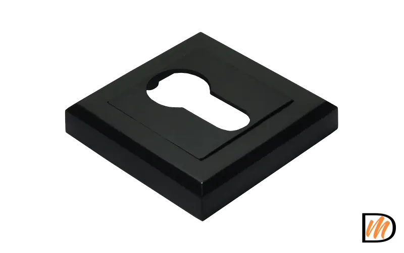 Накладка на ключевой цилиндр MH-KH-S BL квадратная, цвет черный