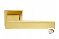 Ручка дверная LOT MH-56-S6 MSG раздельная на квадратной розетке 6 мм, цвет мат.сатин. золото, ЦАМ Light