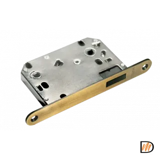 Замок межкомнатный 2070M AB магнитный, сантехнический, цвет античная бронза