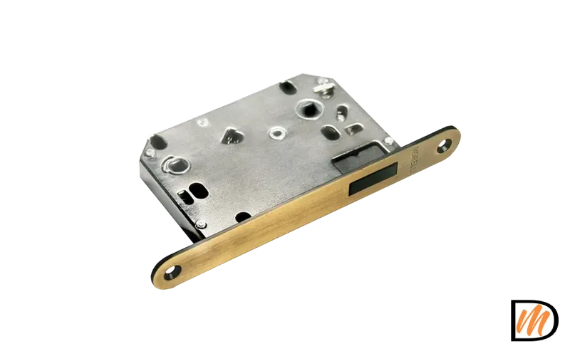 Замок межкомнатный 2070M AB магнитный, сантехнический, цвет античная бронза