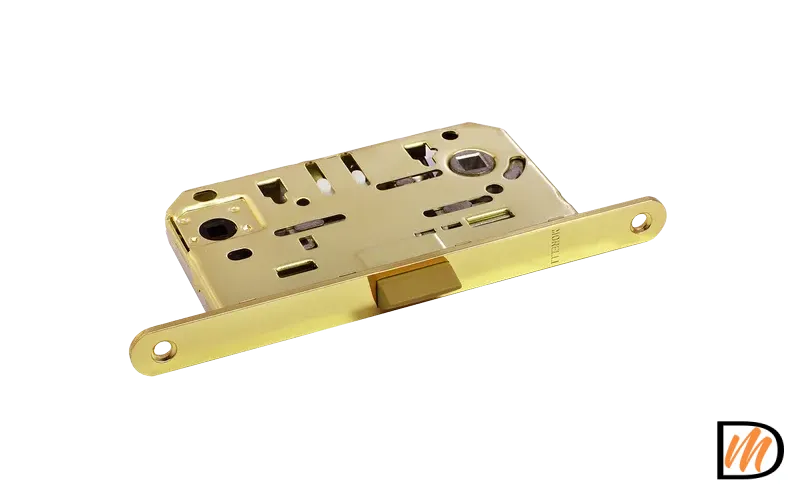 Замок межкомнатный 1895P PG бесшумный, многофункциональный, цвет золото