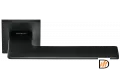 Ручка дверная PLATEAU MH-51-S6 BL на квадратной накладке, цвет черный, ЦАМ Light