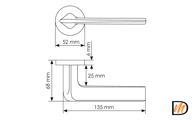 Ручка дверная 